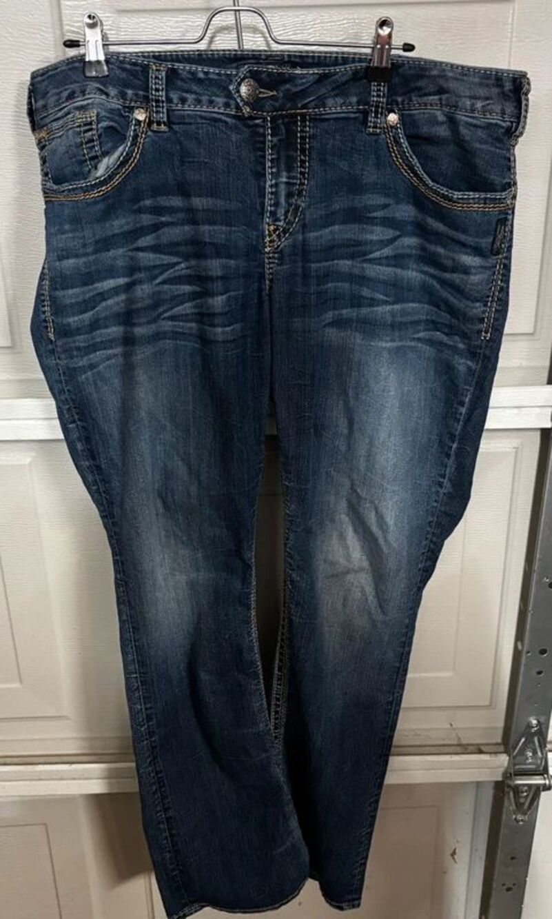 Silver Tuesday Women’s Jeans 16 1/2" Bootcut Medium Wash Stretch Denim Plus Size